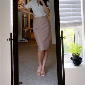 Express knee length high waist skirt
